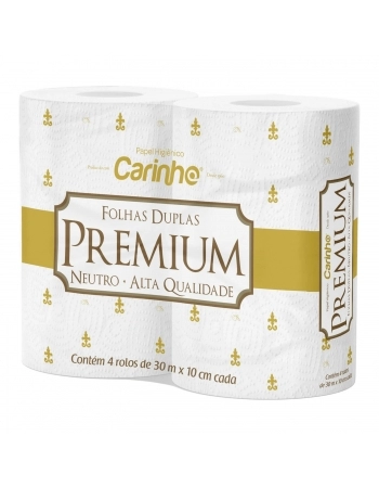 PAPEL HIG. CARINHO PREMIUM F. DUPLA C/64 ROLOS