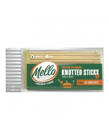 ESPETO COM NO 15CM C/50 - MELLO (KNOTTED STICKS)