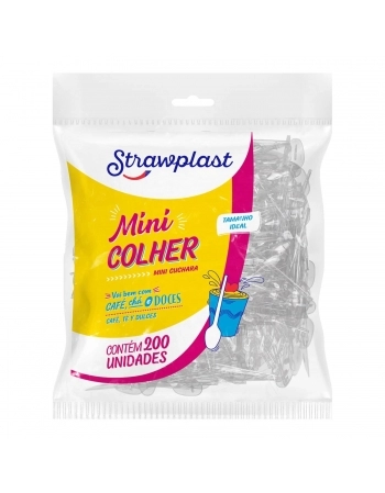 Mini Colher Cristal (CSC-633) - STRAWPLAST