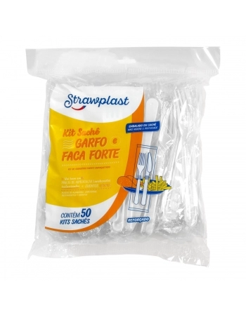 KIT SACHÊ GARFO/FACA FORTE - STRAWPLAST - [674]