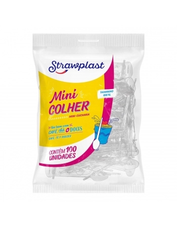 MINI COLHER P/ BRIGADEIRO/CAFE/CHA (CSC-691) - STRAW [628]