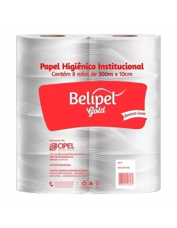 PAPEL HIG. ROLAO 8X300MTS LUXO - BELIPEL