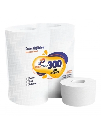 PAPEL HIG. ROLAO 8X120MTS PRATICO BRANCO