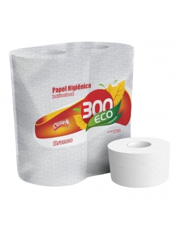 PAPEL HIG. ROLAO 8X150MTS ROLOS ECO PRATICOS 300