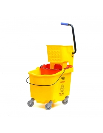 CARRO P/ LIMPEZA PROFISSIONAL 33LTS C/ DIVISORIA AMARELO