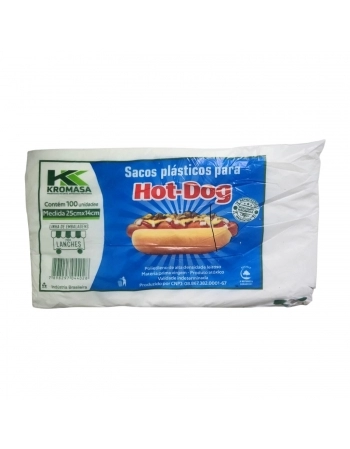 SACO PLASTICO HOT DOG 25X14 C/500