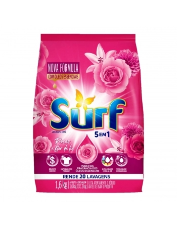 LAVA ROUPAS SURF 1,6KG - FLOR DE LIS