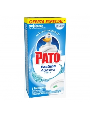 DESINFETANTE PASTILHA ADESIVA FRESH C/3 - PATO