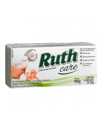 SABAO EM BARRA DE COCO RUTH 900G