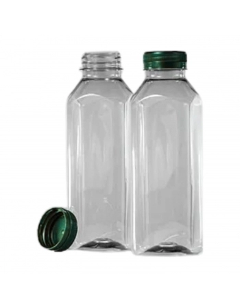 GARRAFA PET QUAD. C/100 Q500ML (VERDE)