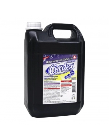 HIPOCLORITO DE SODIO 1% 5LTS - CORDEX