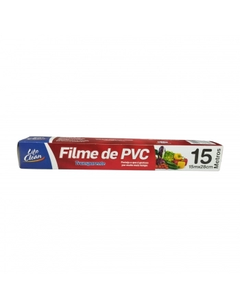 BOBINA PVC FILME 28CM X 15M - LIFE CLEAN