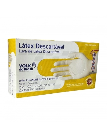 LUVA (LATEX) PEQUENA - COM TALCO (VOLK) - CA 15112