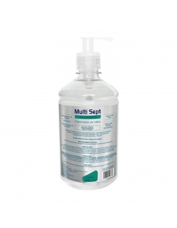 ALCOOL GEL 70 PUMP 500ML - MULTI SEPT (MS-500)