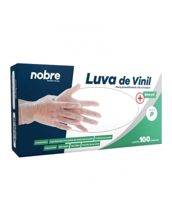 LUVA SILICONE (VINIL) SEM TALCO - PEQUENA (NOBRE)