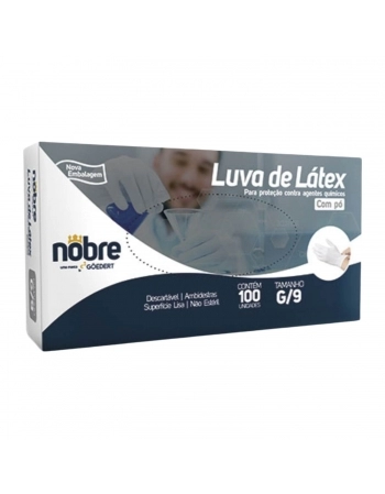 LUVA (LATEX) GRANDE - COM TALCO (NOBRE)