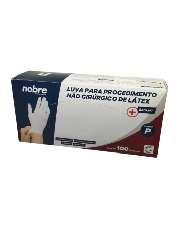 LUVA (LATEX) SEM TALCO - PEQUENO (NOBRE) - PROCED. NAO CIRURG.