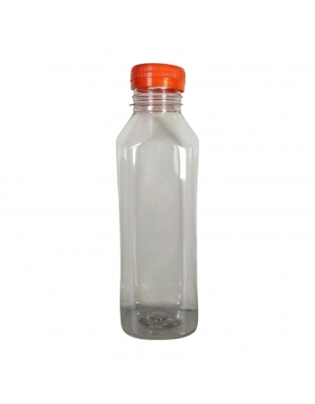 GARRAFA PET QUAD. C/100 Q500ML (LARANJA)