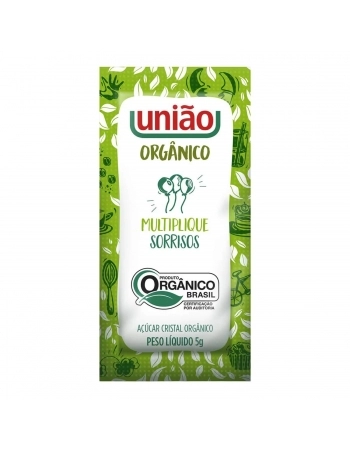 SACHET ACUCAR CRISTAL ORGANICO UNIAO C/400